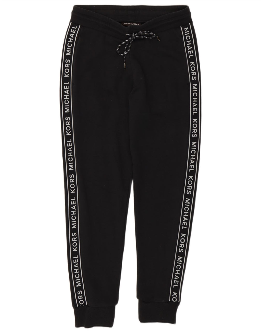 Michael Kors Pantaloni da tuta da uomo con grafica Joggers piccoli in poliestere nero
