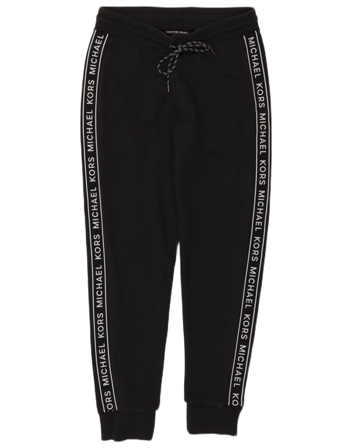 Michael Kors Pantaloni da tuta da uomo con grafica Joggers piccoli in poliestere nero