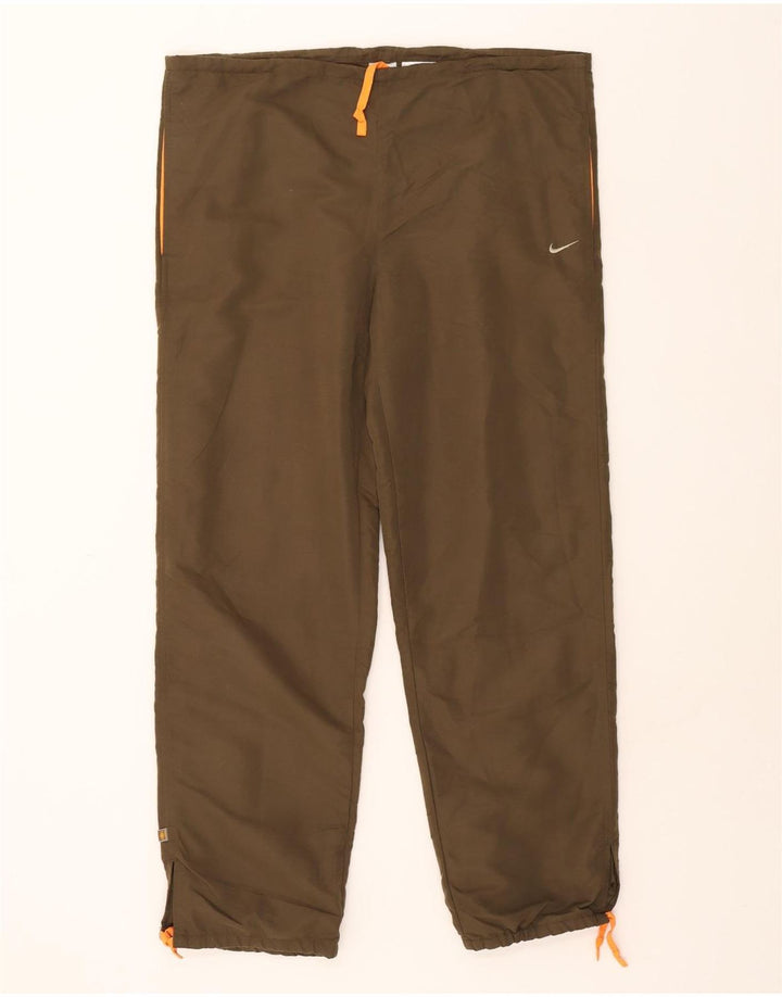 NIKE Womens Tracksuit Trousers Joggers US 8/10 Medium Khaki Polyester Vintage Nike and Second-Hand Nike from Messina Hembry 