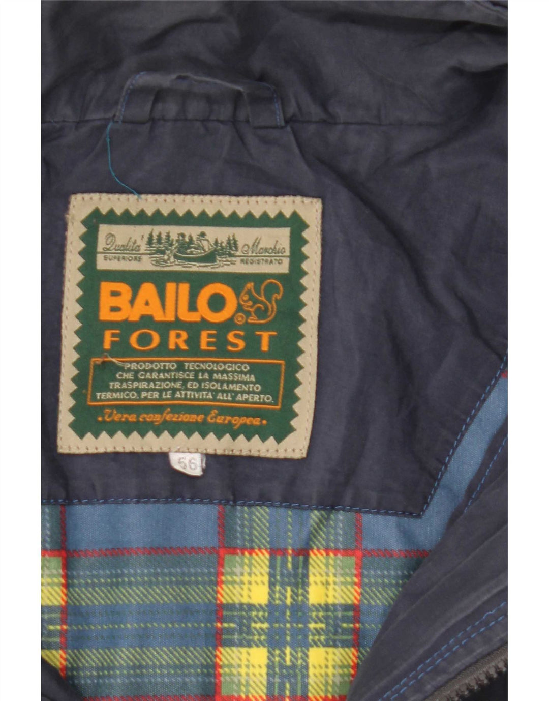 Giacca a vento con cappuccio da uomo Bailo IT 56 3XL Blu Navy