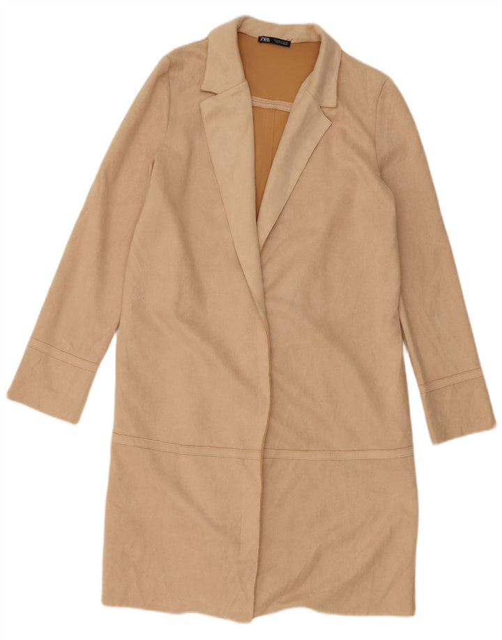 Cappotto Zara Donna UK 10 Small Beige