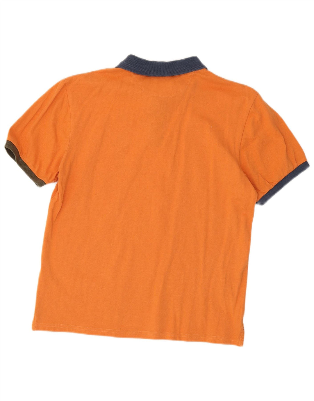 Polo da uomo North Sails in cotone color block arancione medio