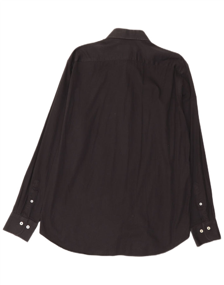 Camicia da uomo Ferre taglia 43 17 XL cotone nero