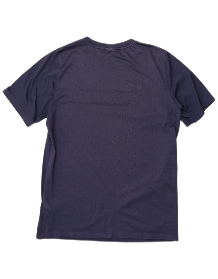 T-shirt Nike Dri Fit da uomo, taglia grande, in poliestere blu navy
