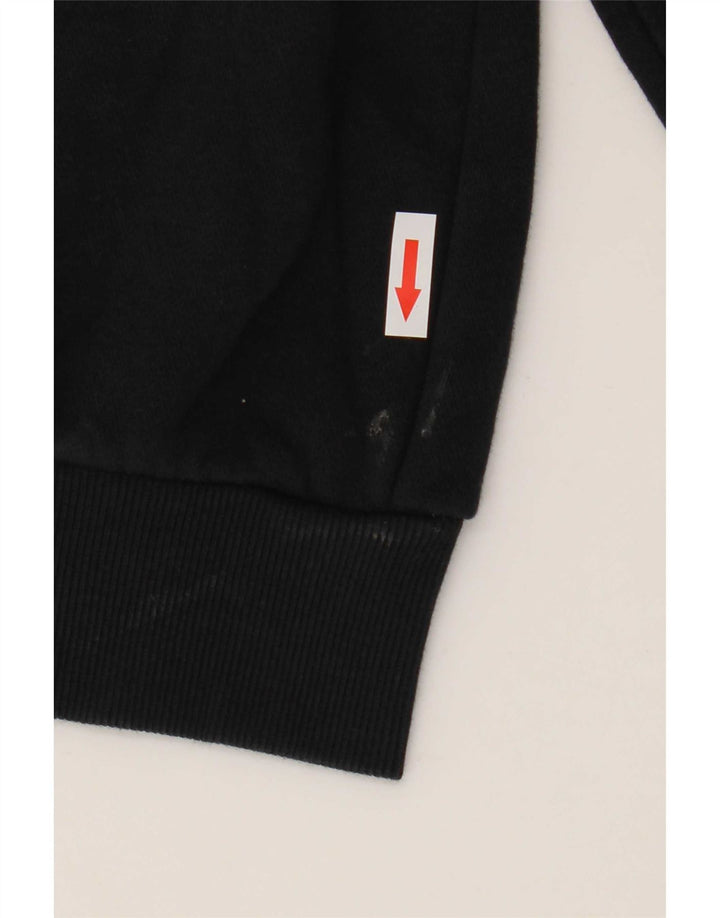 Felpa con cappuccio da uomo Converse grande in cotone nero