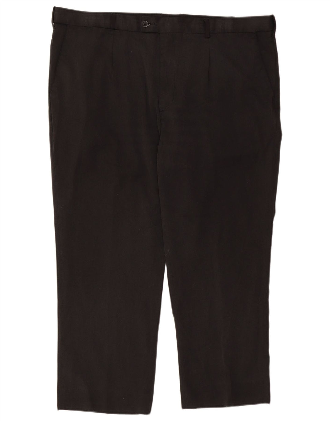 Pantaloni da completo da uomo Farah con pegging W41 L26 poliestere nero