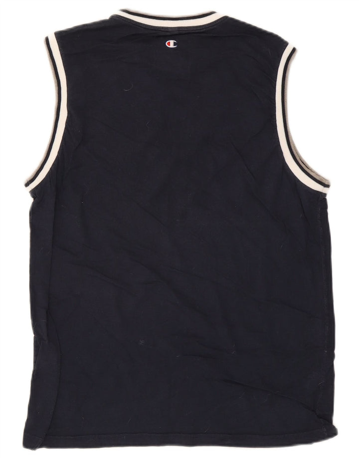 Canotta grafica da uomo Champion, cotone medio blu navy