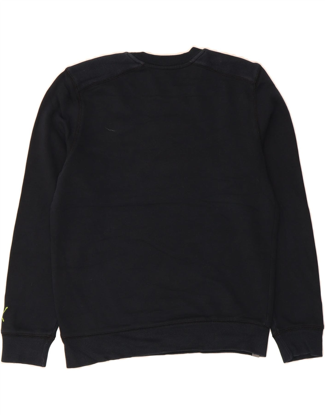 PUMA Mens Graphic Sweatshirt Jumper Small Navy Blue Cotton Vintage Puma and Second-Hand Puma from Messina Hembry 