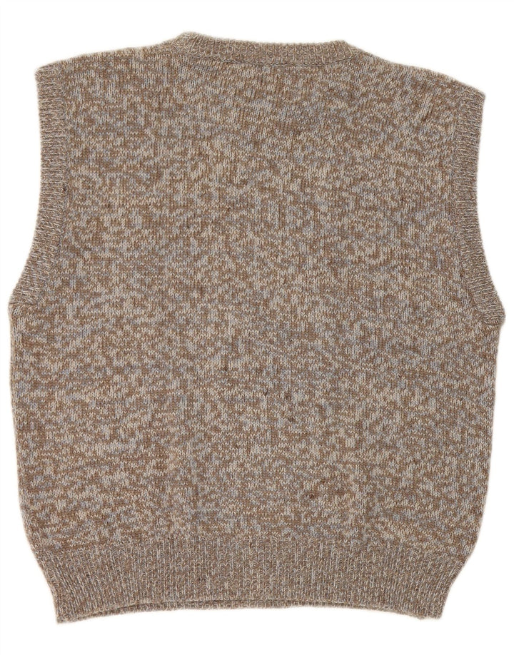 Canotta vintage da uomo Canotta XS in lana screziata grigia