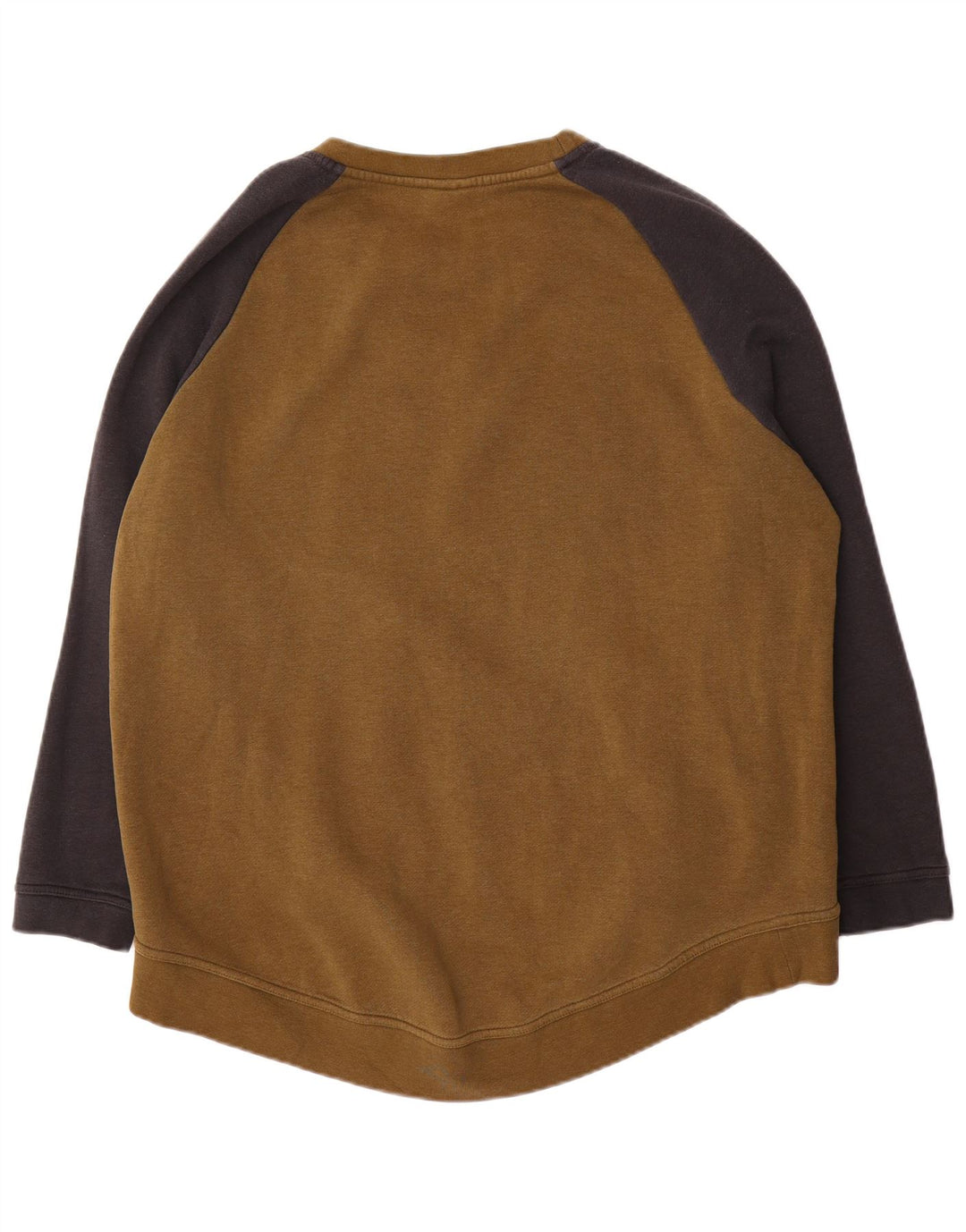 Felpa con grafica Nike da uomo, maglione XL, cotone color block kaki