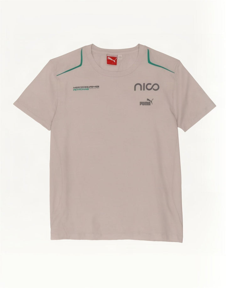 T-shirt grafica da uomo Puma Large grigia