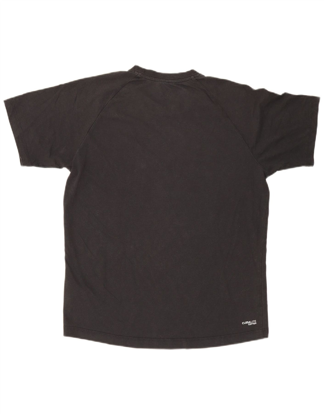 T-shirt Adidas Climalite da uomo Top in cotone nero medio