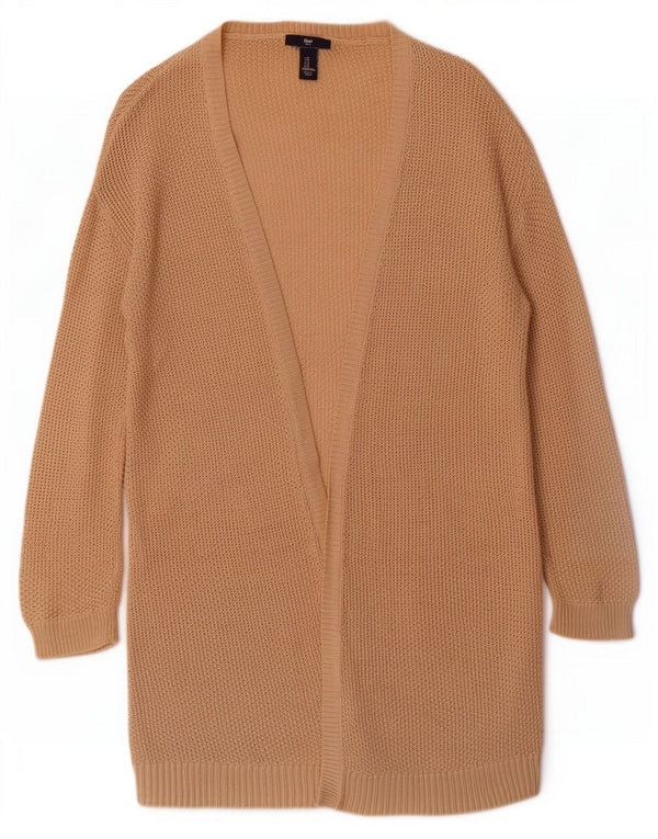Maglione cardigan con maniche lunghe a 3/4 da donna Gap UK 10 Piccolo beige screziato