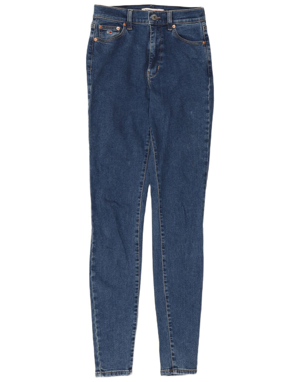 Tommy Hilfiger Donna Sylvia Jeans super skinny a vita alta W27 L34 Blu