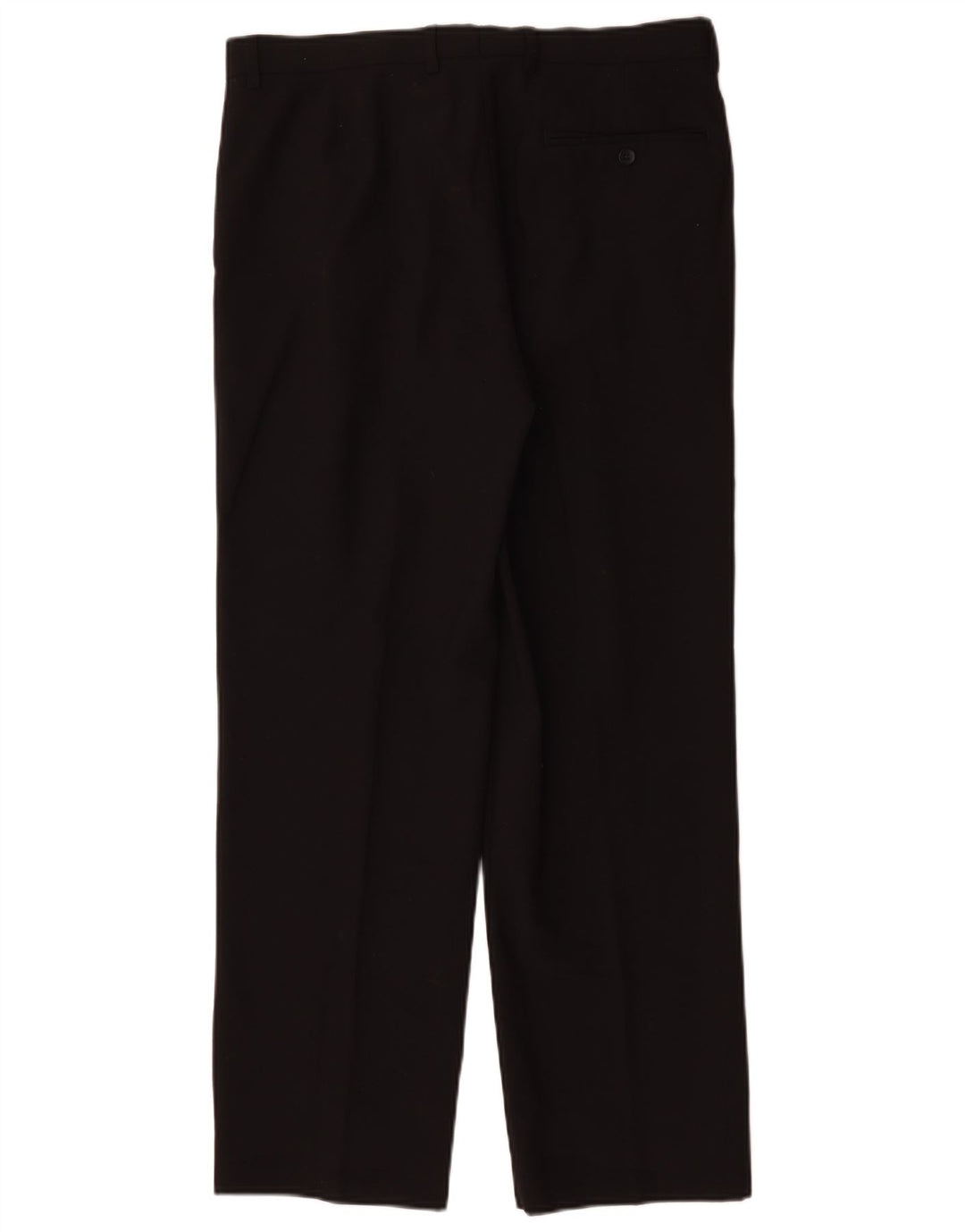 Pantaloni da abito sartoriali da uomo Marks & Spencer W34 L29 poliestere nero