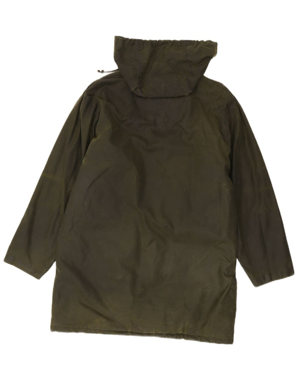 Impermeabile da donna oversize in cotone cerato con cappuccio Nuage UK 12 medio cachi
