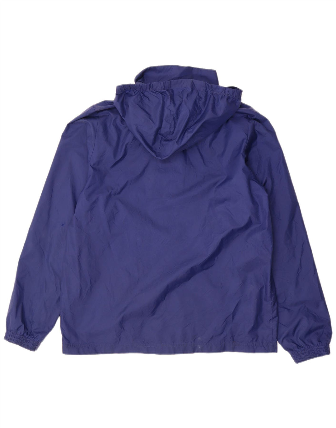 Giacca antipioggia con cappuccio Adidas da ragazzo 13-14 anni in poliestere blu navy