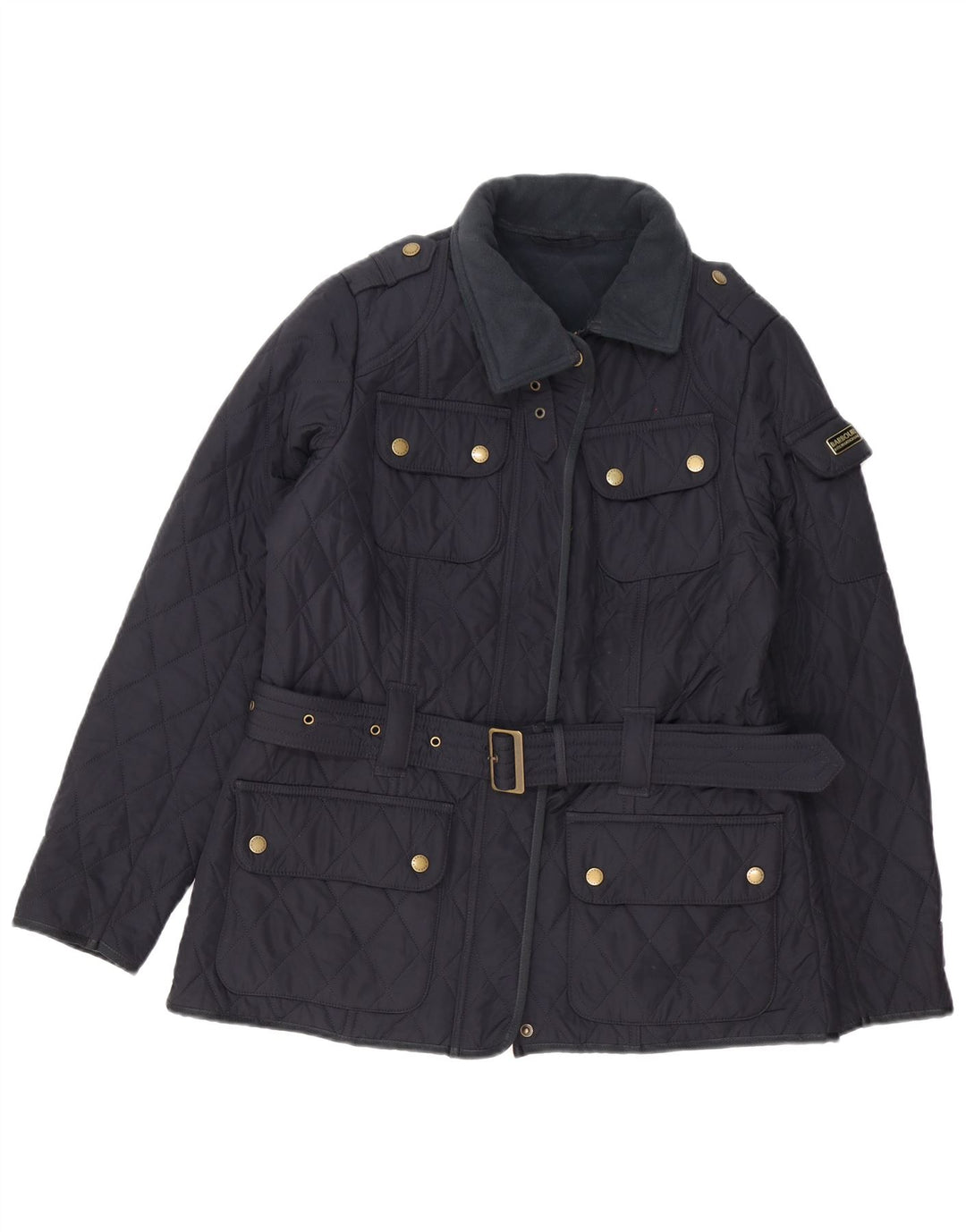 Giacca trapuntata da donna Barbour UK 14 grande blu navy