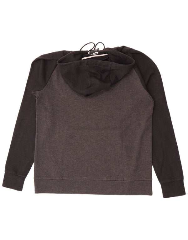 Felpa con cappuccio da uomo Nike Large in cotone color block grigio