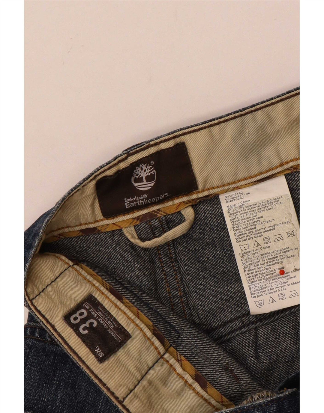 Jeans dritti da uomo Timberland Earthkeepers W38 L33 cotone blu