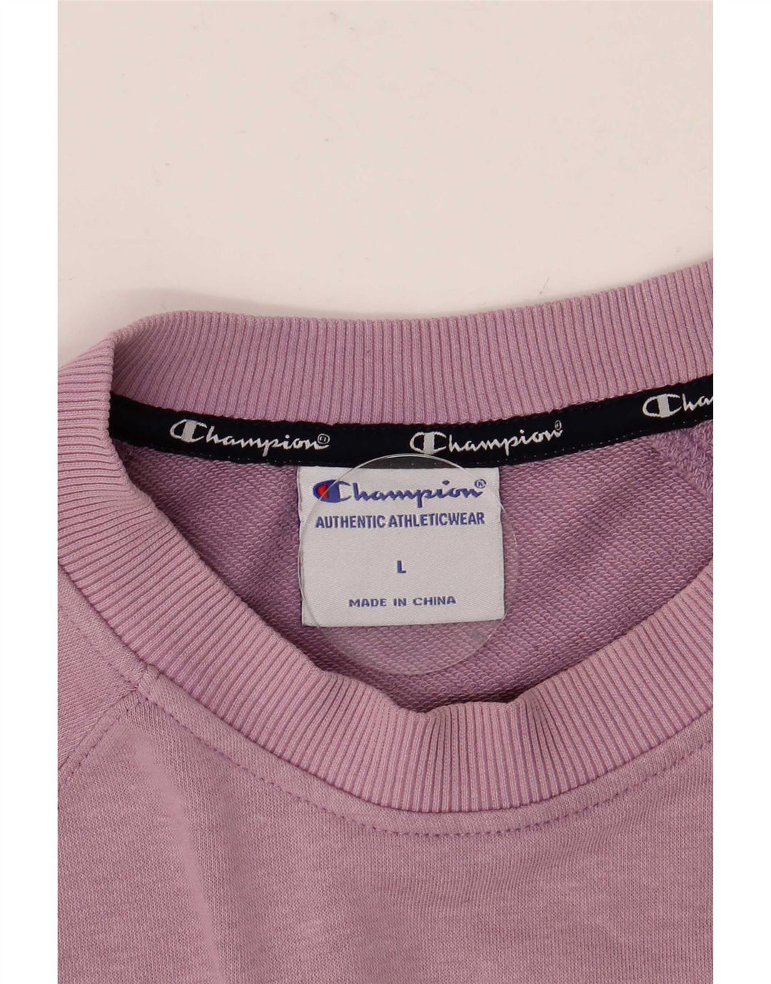Felpa oversize con grafica da donna Champion, maglione UK 16 grande viola