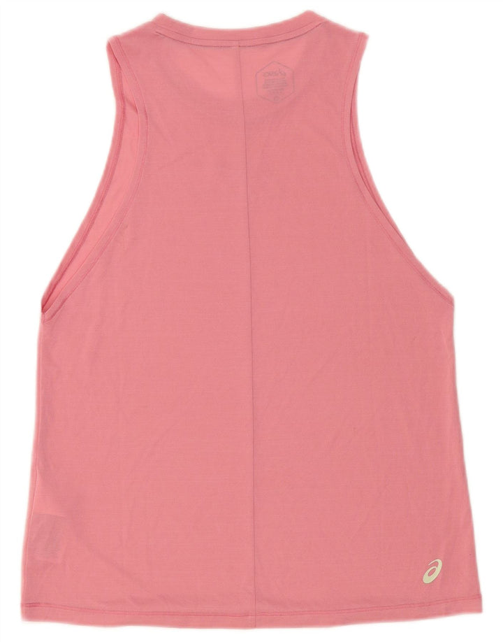 Canottiera grafica da donna Asics UK 12 poliestere rosa medio