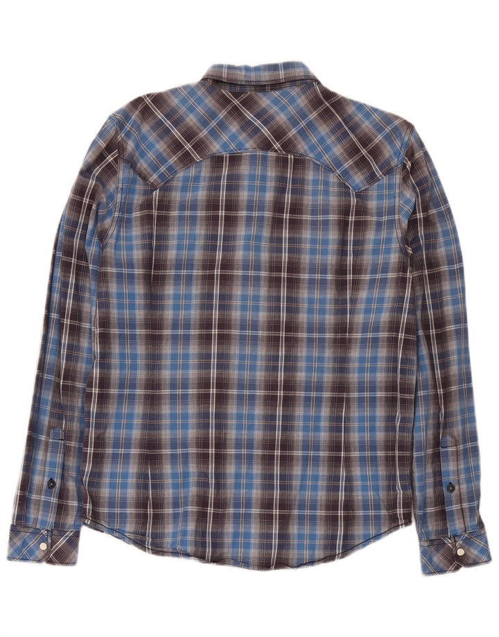 Camicia Lee da uomo slim fit in cotone a quadri blu grandi