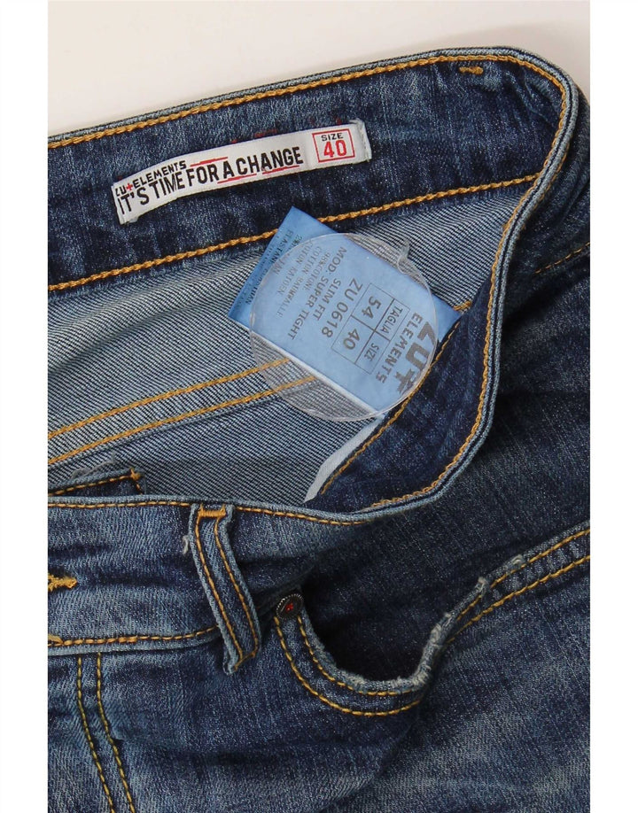 Jeans slim da uomo Zu Elements W40 L30 cotone blu