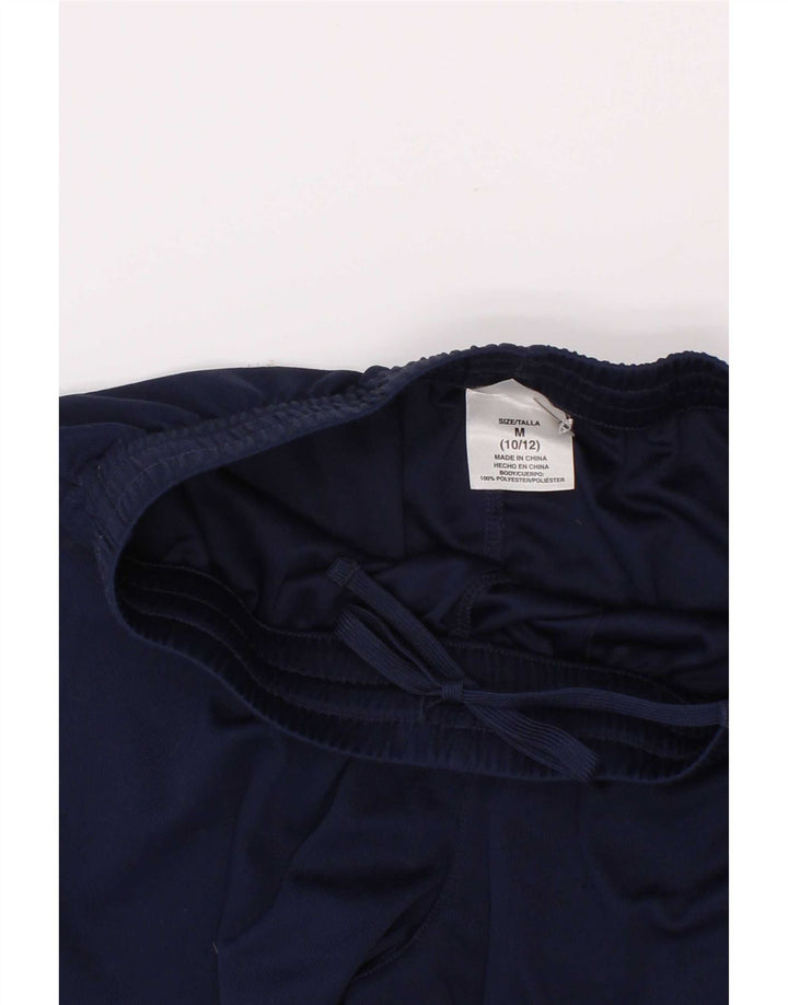Pantaloncini sportivi grafici Adidas da ragazzo 10-11 anni medio poliestere blu navy