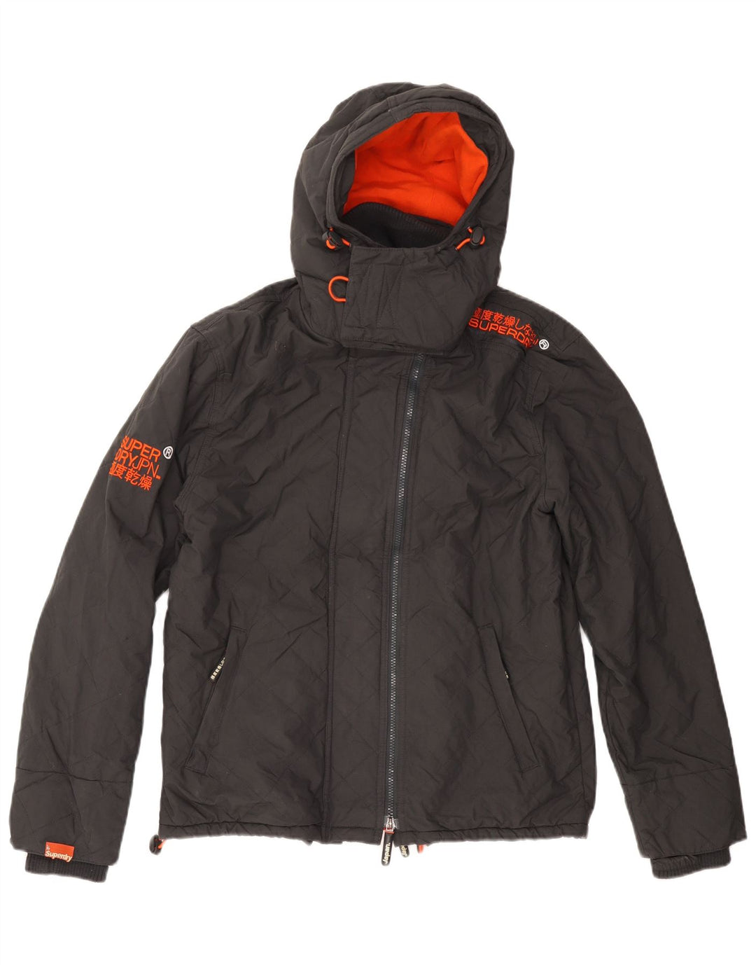 Giacca a vento da uomo con grafica SUPERDRY The Windcheater UK 40 grande nera