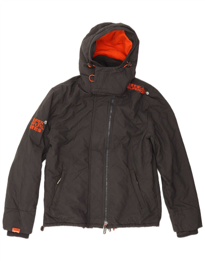 Giacca a vento da uomo con grafica SUPERDRY The Windcheater UK 40 grande nera