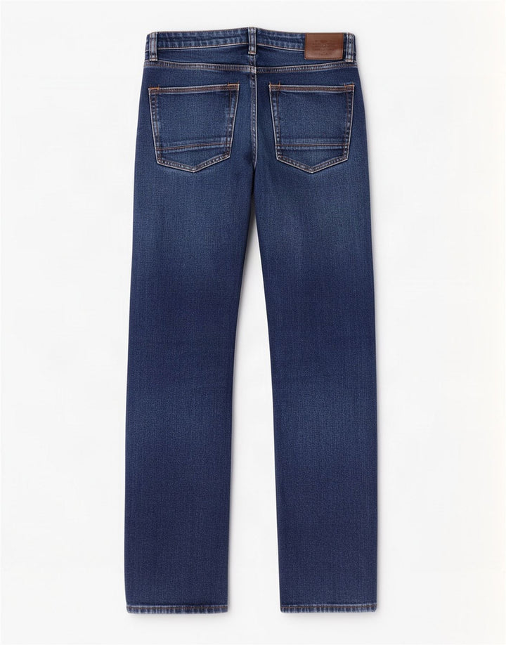 Jeans dritti da uomo Marks & Spencer W32 L29 cotone blu