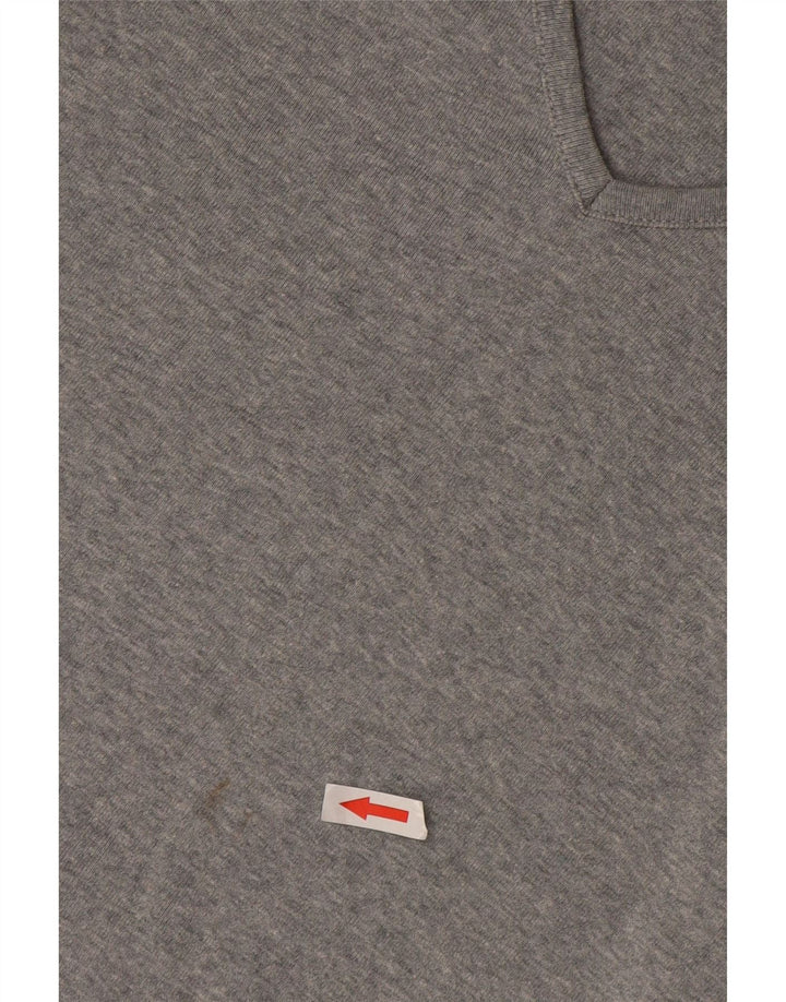 T-shirt da donna Nike Top UK 10/12 cotone screziato grigio medio