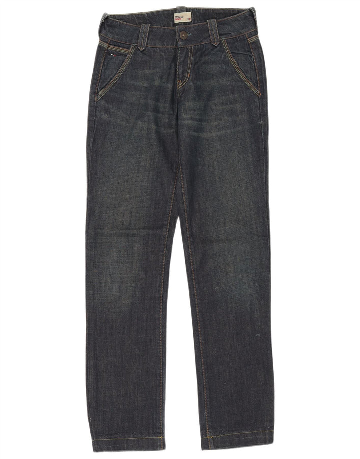 Jeans dritti da donna Tommy Hilfiger W27 L34 cotone blu