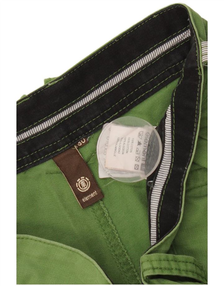 Pantaloncini chino da uomo Element W30 in cotone verde medio