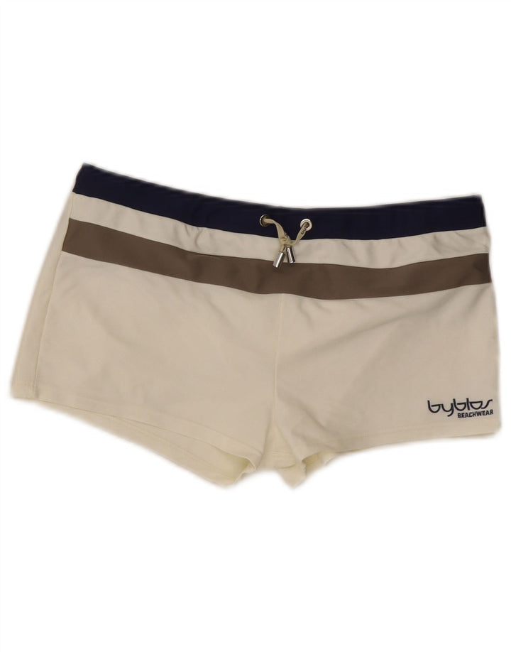 Pantaloncini da bagno da donna Byblos UK 14 a righe bianche medie