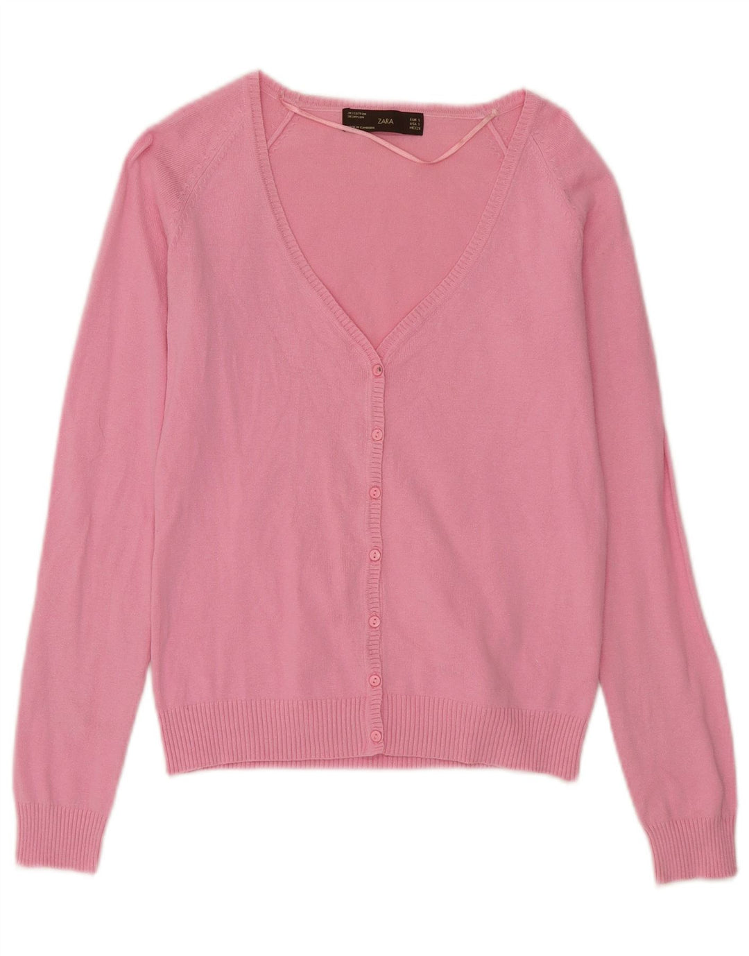 Maglione cardigan da donna Zara UK 10 piccolo rosa