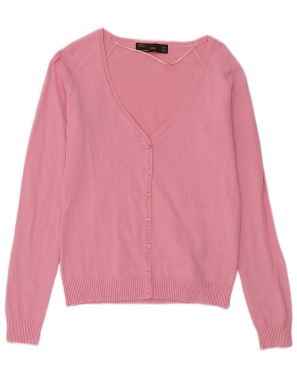 Maglione cardigan da donna Zara UK 10 piccolo rosa
