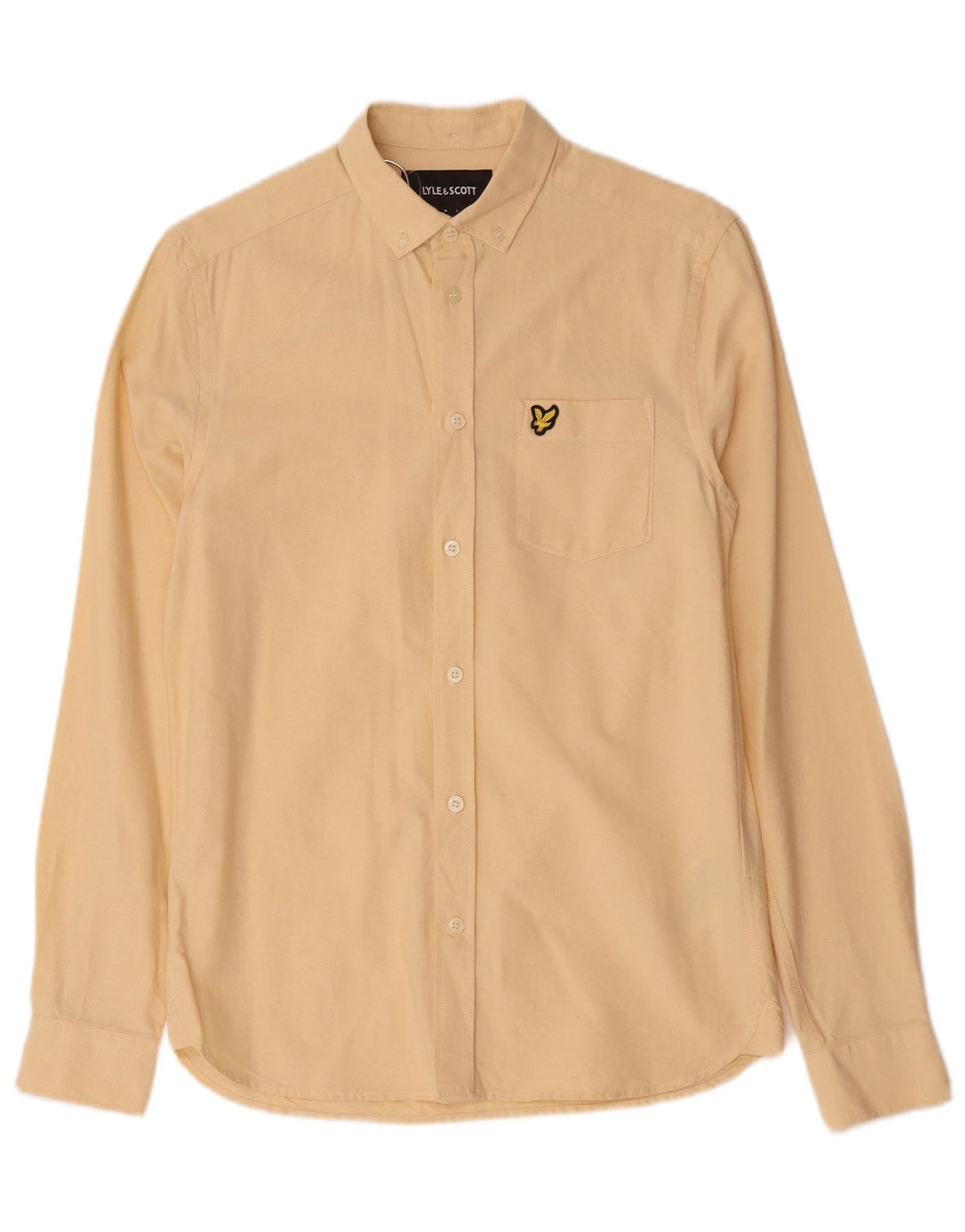 Camicia da uomo Lyle & Scott XS in cotone giallo