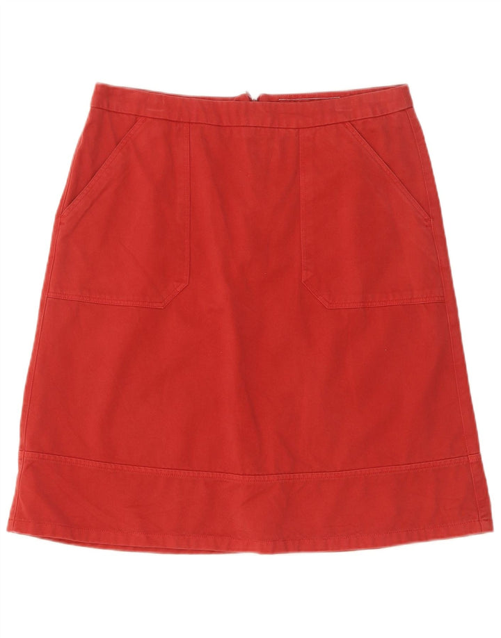 Gonna a trapezio da donna Sergio Tacchini IT 42 media W30 cotone rosso