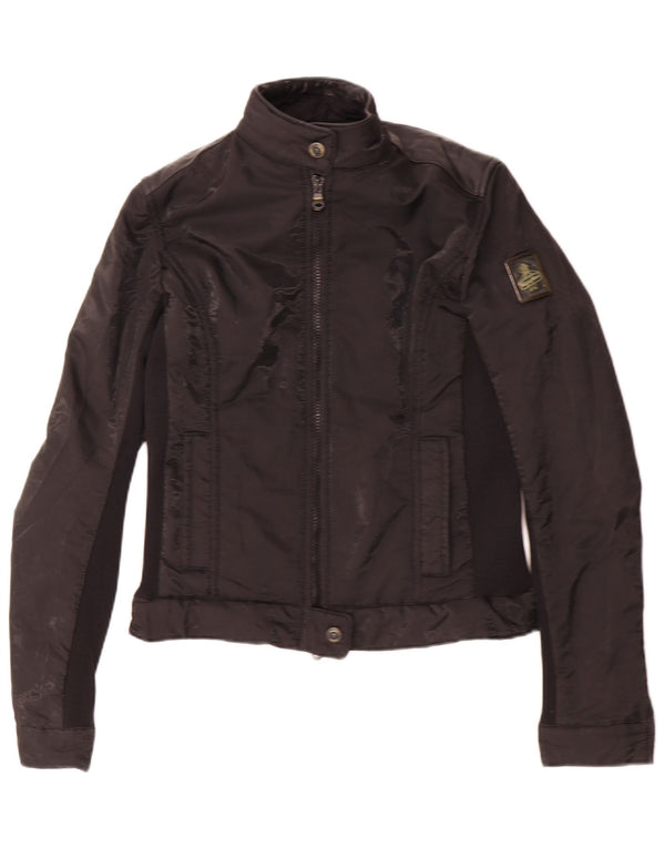 Refrigiwear Giacca da donna Cruz Crop Racer UK 10 Small Nera in polivinile