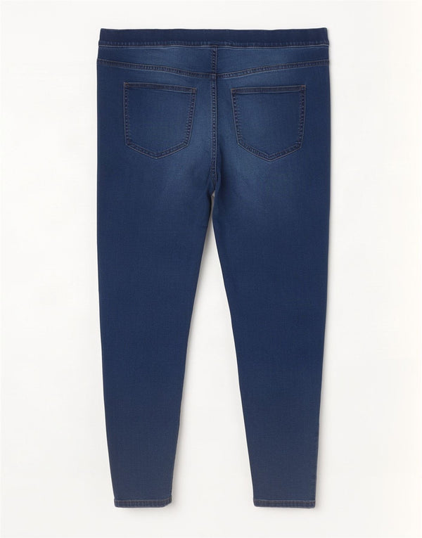 Jeans Jeggings corti da donna Marks & Spencer UK 18 XL W38 L24 Cotone blu