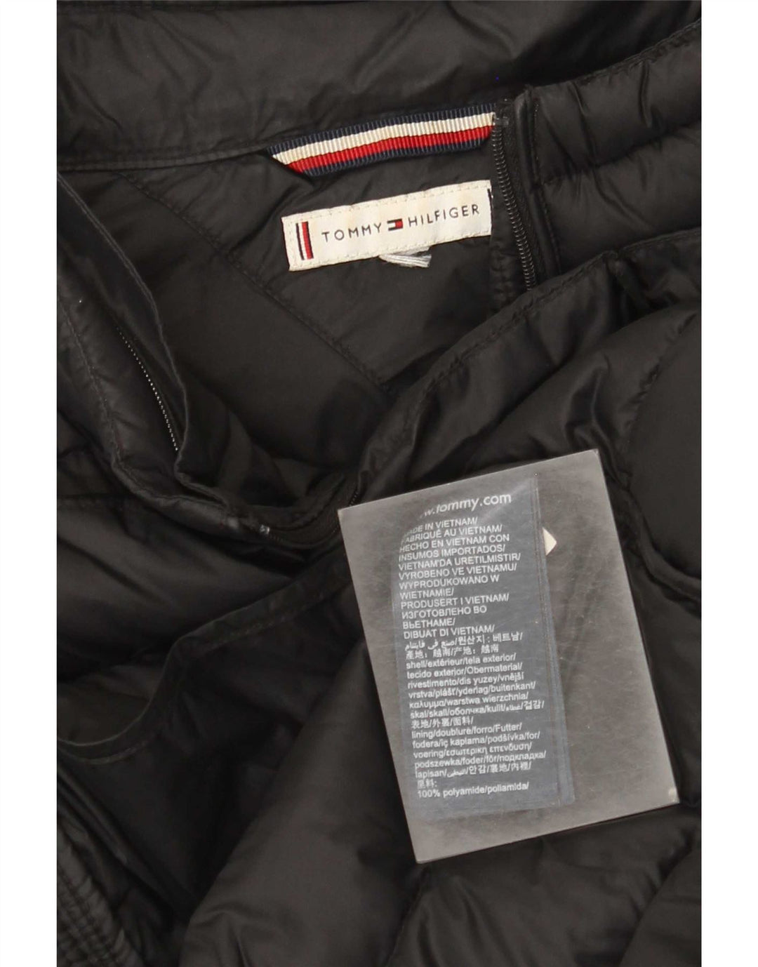 Giacca imbottita da donna Tommy Hilfiger UK 20 2XL Poliammide nera