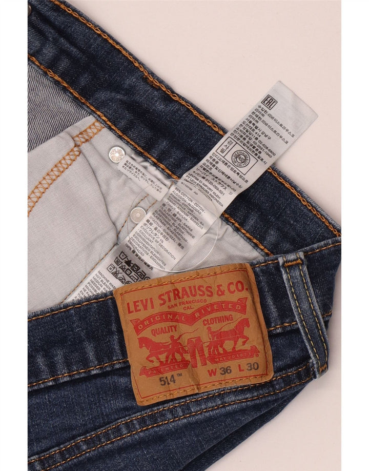 Levi's Uomo 514 Jeans dritti W36 L27 Cotone Blu