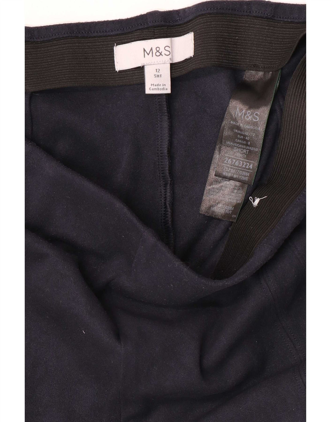 Leggings da donna Marks & Spencer UK 12 medio poliestere blu navy