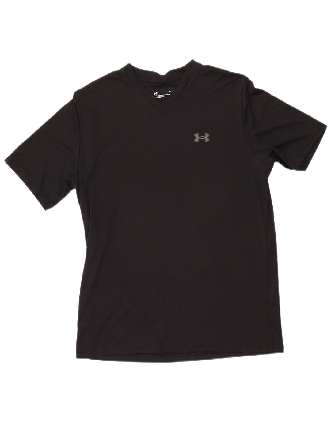 Maglietta da uomo UNDER ARMOUR Top medio nero in poliestere