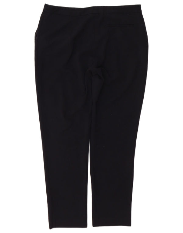 Pantaloni chino dritti da donna Oasis UK 12 Medium W32 L26 Poliestere nero