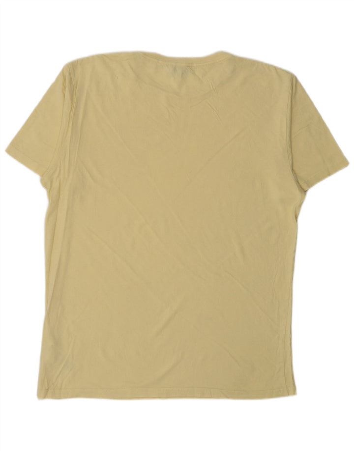 T-shirt da uomo Reiss Top in cotone giallo medio