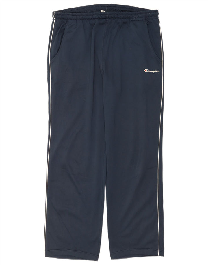 Pantaloni da tuta da uomo Champion Large in poliestere blu navy