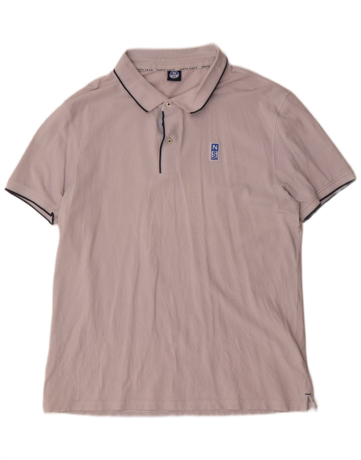 Polo North Sails da uomo slim fit XL in cotone grigio